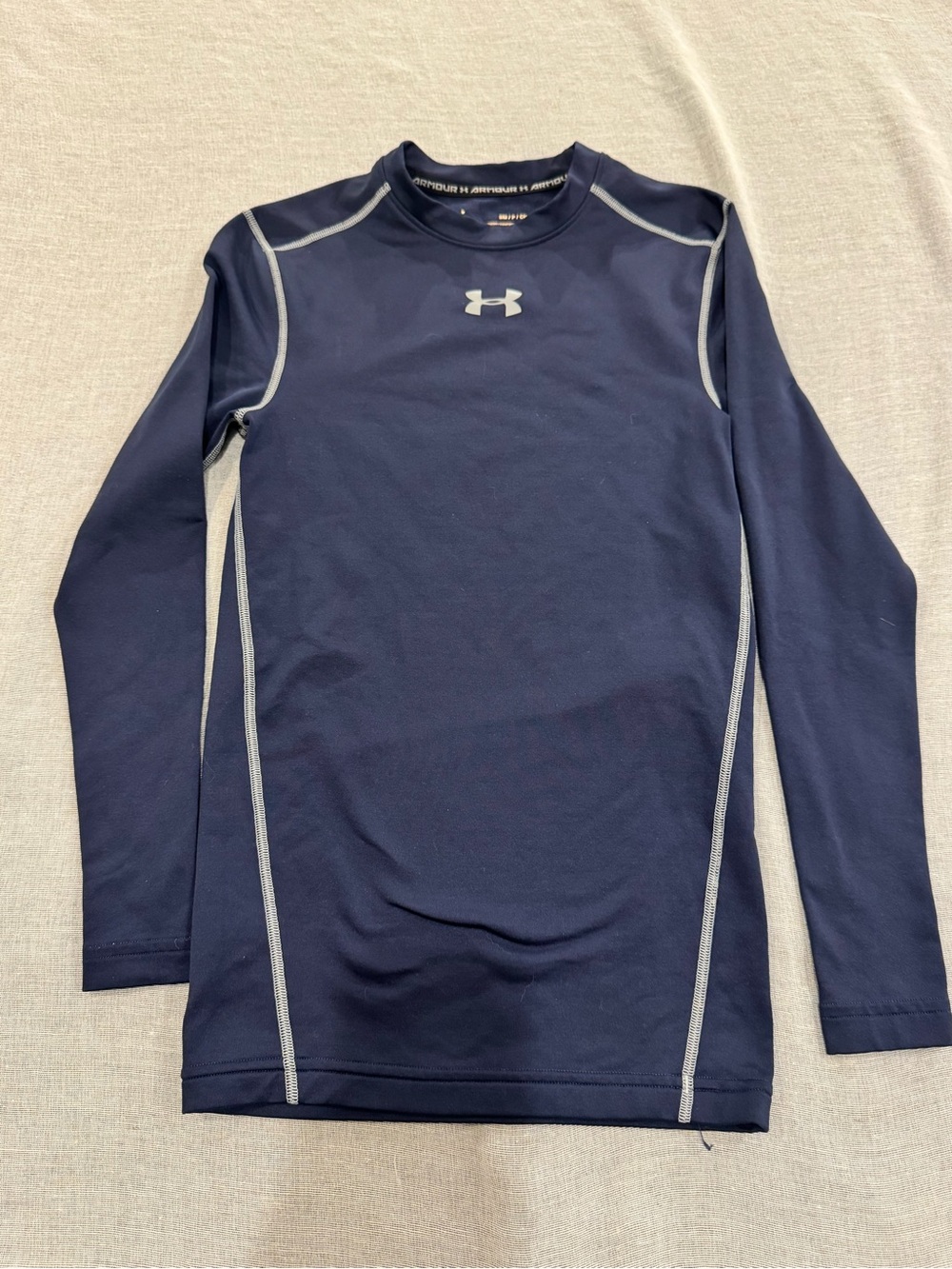 Under Armour Navy Compression Long-Sleeve Performance Top Unisex Size S